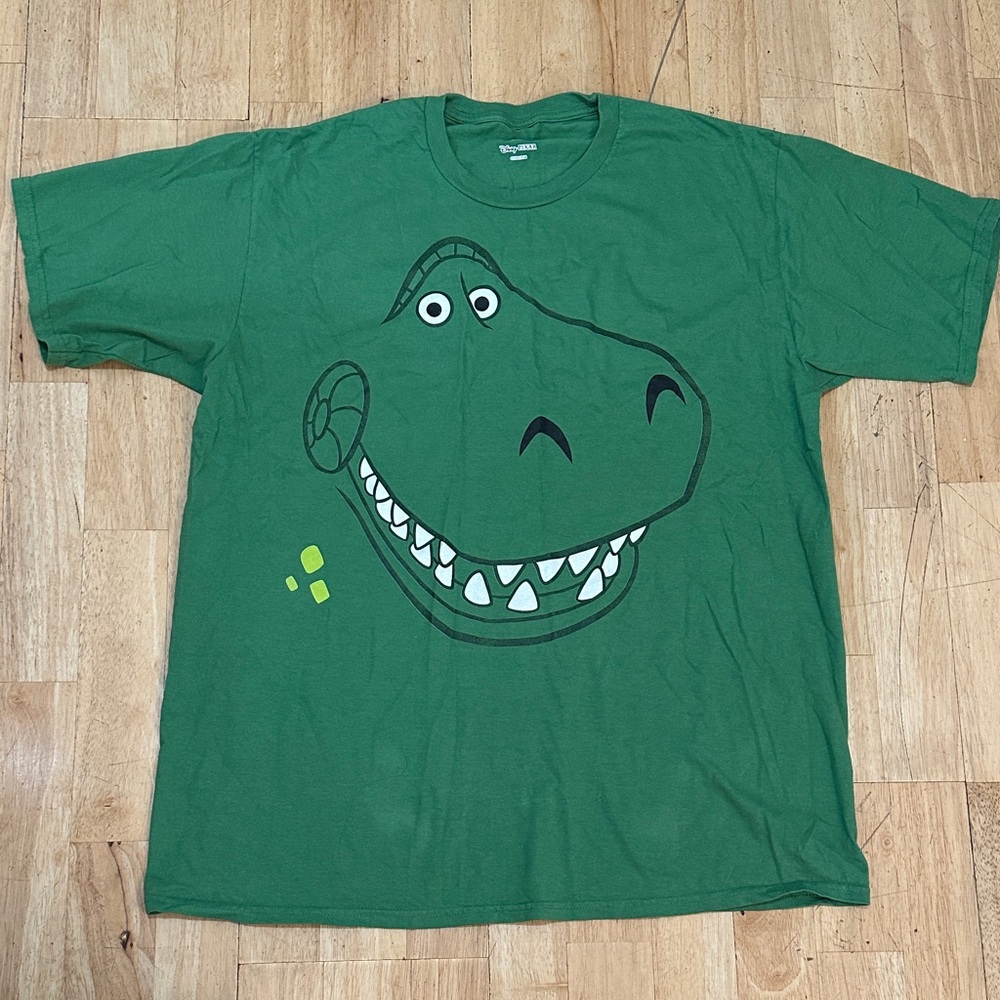 Unisex Green Disney Pixar Toy Story Rex Graphic T-Shirt  (See Measurements)